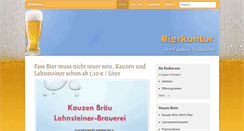 Desktop Screenshot of bierkontor.de
